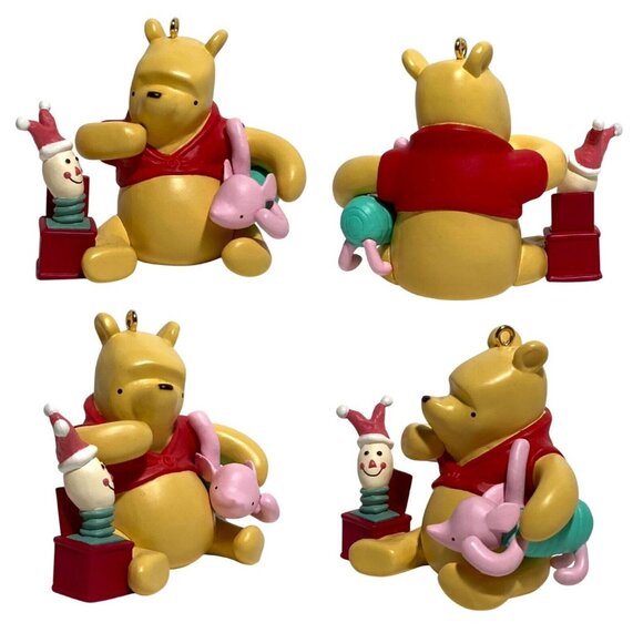 Hallmark Keepsake Ornament 3 Winnie the Pooh Piglet Tigger Friendship Plate XMAS - Picture 3 of 12